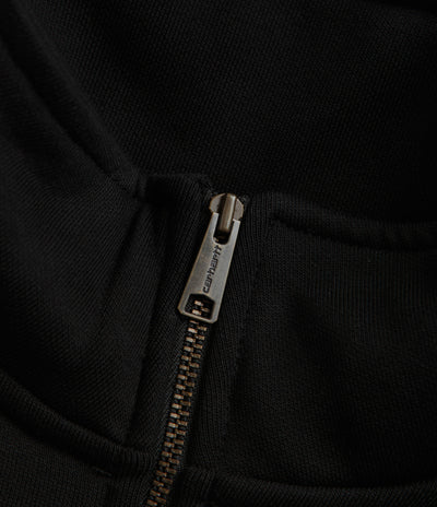 Carhartt Chase Zip Neck Sweatshirt - Black / Gold