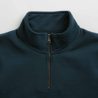 Carhartt Chase Zip Neck Sweatshirt - Duck Blue / Gold thumbnail