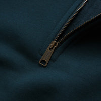 Carhartt Chase Zip Neck Sweatshirt - Duck Blue / Gold thumbnail