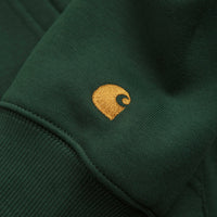 Carhartt Chase Zip Neck Sweatshirt - Sycamore Tree / Gold thumbnail