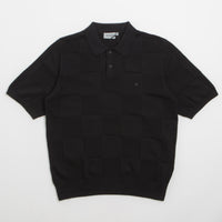 Carhartt Checker Polo Shirt - Black thumbnail