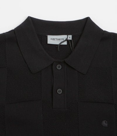 Carhartt Checker Polo Shirt - Black