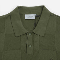 Carhartt Checker Polo Shirt - Dollar Green thumbnail