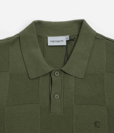 Carhartt Checker Polo Shirt - Dollar Green