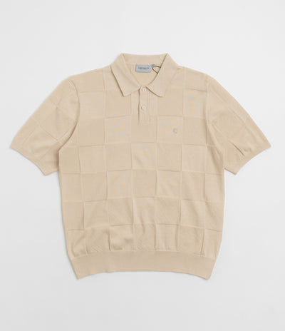 Carhartt Checker Polo Shirt - Fleur De Sel