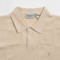 Carhartt Checker Polo Shirt - Fleur De Sel thumbnail