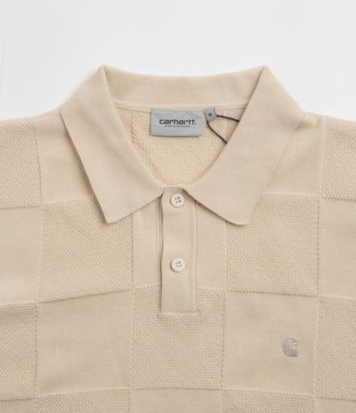 Carhartt Checker Polo Shirt - Fleur De Sel