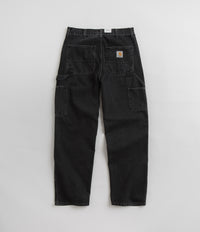 Carhartt Denim Double Knee Pants - Black Stone Washed | Flatspot