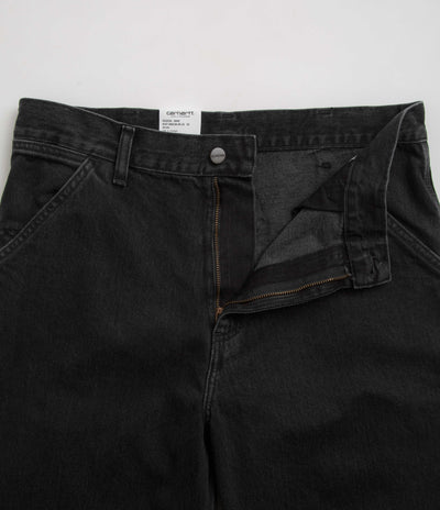 Carhartt Denim Single Knee Pants - Black Stone Washed