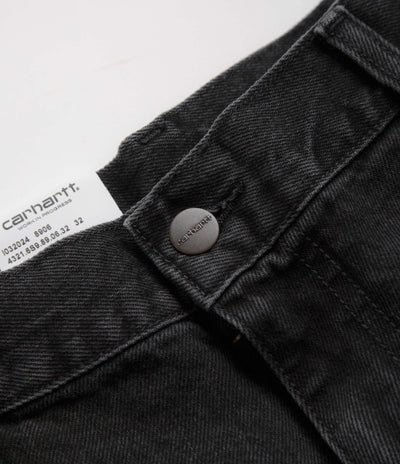 Carhartt Denim Single Knee Pants - Black Stone Washed