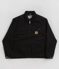 Carhartt Detroit Jacket - Black / Black / Rinsed