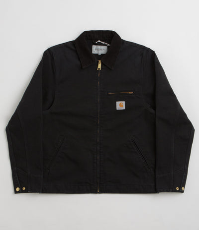 Carhartt Detroit Jacket - Black / Black Stone Canvas