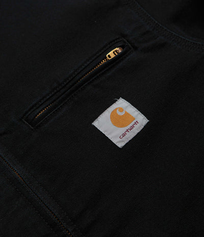 Carhartt Detroit Jacket - Black / Black Stone Canvas