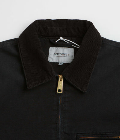 Carhartt Detroit Jacket - Black / Black Stone Canvas