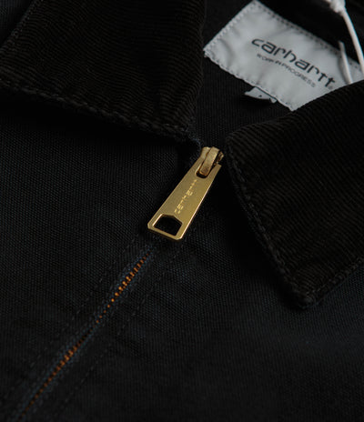 Carhartt Detroit Jacket - Black / Black Stone Canvas