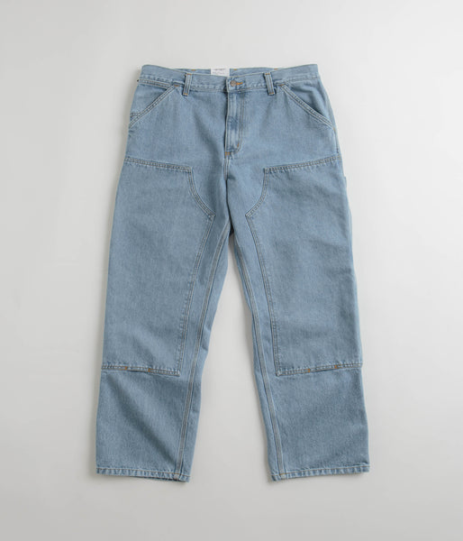 Carhartt Double Knee Denim Pants - Blue | Flatspot