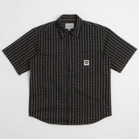 Carhartt Drewe Short Sleeve Shirt - Heart C Pinstripe / Black / Natural thumbnail