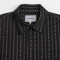 Carhartt Drewe Short Sleeve Shirt - Heart C Pinstripe / Black / Natural thumbnail