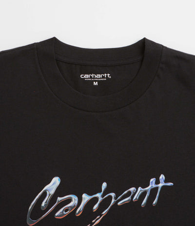 Carhartt Drip Script T-Shirt - Black