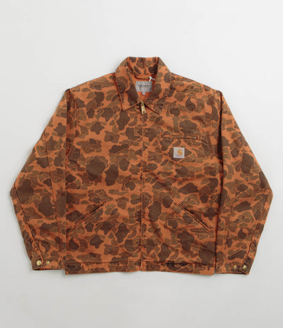 Carhartt Duck Detroit Jacket - Camo Duck / Green / Turmeric