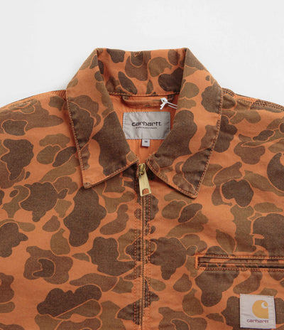 Carhartt Duck Detroit Jacket - Camo Duck / Green / Turmeric