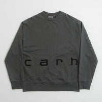 Carhartt Felt Script Crewneck Sweatshirt - Black / Black thumbnail