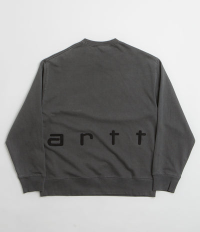 Carhartt Felt Script Crewneck Sweatshirt - Black / Black