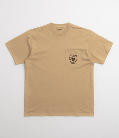 Carhartt Fragments Pocket T-Shirt - Dusty Hamilton Brown / Black