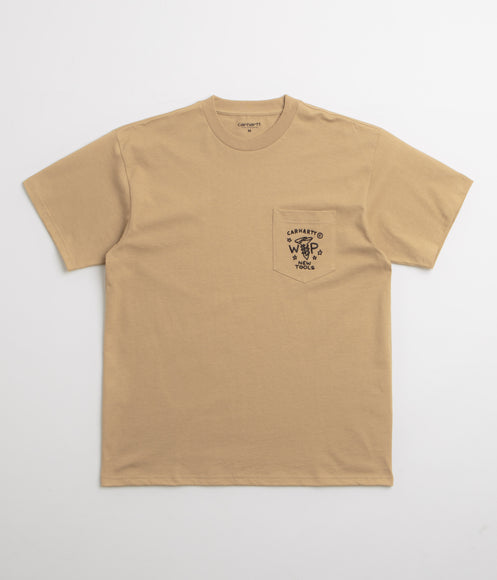 Carhartt Fragments Pocket T-Shirt - Dusty Hamilton Brown / Black