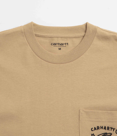 Carhartt Fragments Pocket T-Shirt - Dusty Hamilton Brown / Black