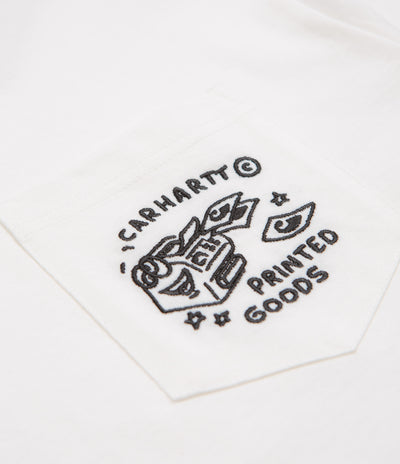 Carhartt Fragments Pocket T-Shirt - White / Black