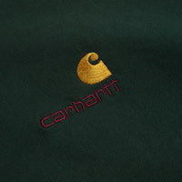 Carhartt Half Zip American Script Sweatshirt - Conifer thumbnail