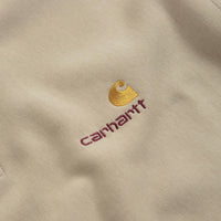 Carhartt Half Zip American Script Sweatshirt - Fleur De Sel thumbnail