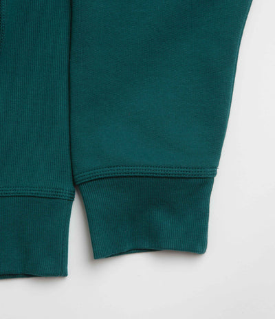 Carhartt Half Zip American Script Sweatshirt - Malachite