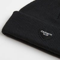 Carhartt Heart Patch Beanie - Black thumbnail