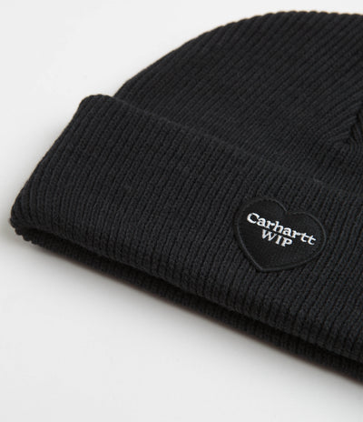 Carhartt Heart Patch Beanie - Black