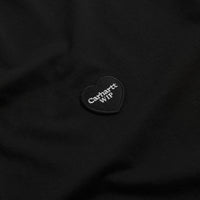 Carhartt Heart Patch T-Shirt - Black thumbnail