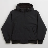 Carhartt Hooded Sail Jacket - Black / White thumbnail