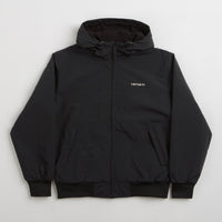 Carhartt Hooded Sail Jacket - Black / White thumbnail