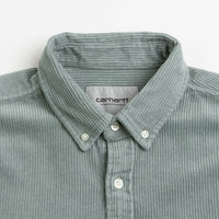 Carhartt Madison Cord Shirt - Glassy Teal / Black thumbnail