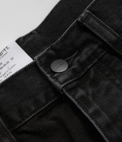 Carhartt Newel Pants - Black Stone Washed