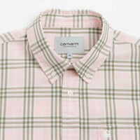 Carhartt Niven Short Sleeve Shirt - Niven Check / Air Pink / Wax thumbnail