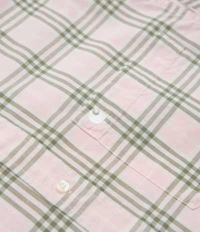 Carhartt Niven Short Sleeve Shirt - Niven Check / Air Pink / Wax