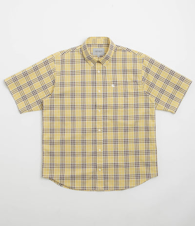 Carhartt Niven Short Sleeve Shirt - Niven Check / Straw / Wax