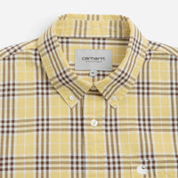 Carhartt Niven Short Sleeve Shirt - Niven Check / Straw / Wax thumbnail