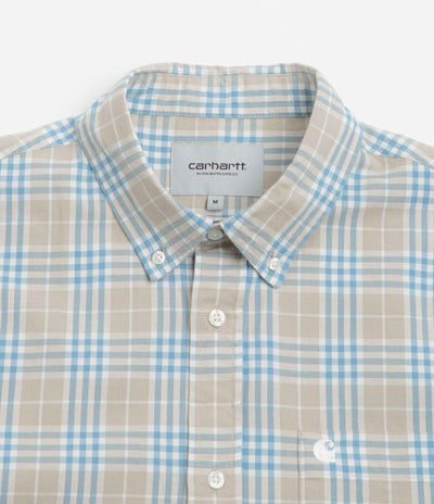 Carhartt Niven Short Sleeve Shirt - Niven Check / Wall / Wax