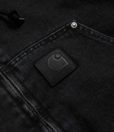 Carhartt OG Active Rivet Jacket - Black Stone Washed