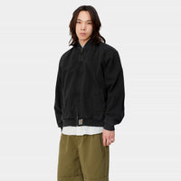 Carhartt OG Santa Fe Bomber Jacket - Stone Dyed Black thumbnail