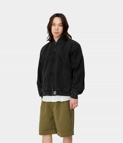 Carhartt OG Santa Fe Bomber Jacket - Stone Dyed Black