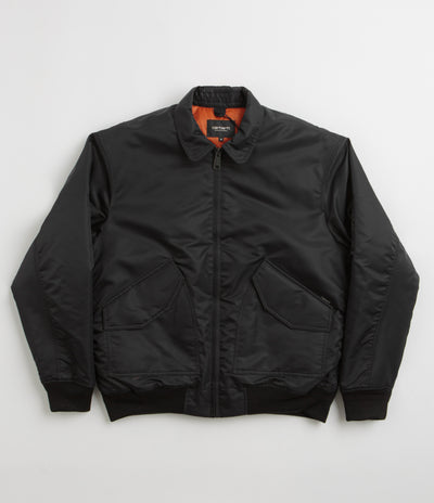 Carhartt Olten Bomber Jacket - Black / Turmeric